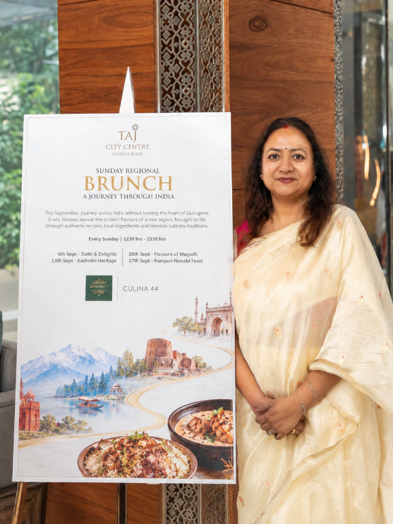Chef Shacchi Anand hosting the live Magadhi station at Culina 44