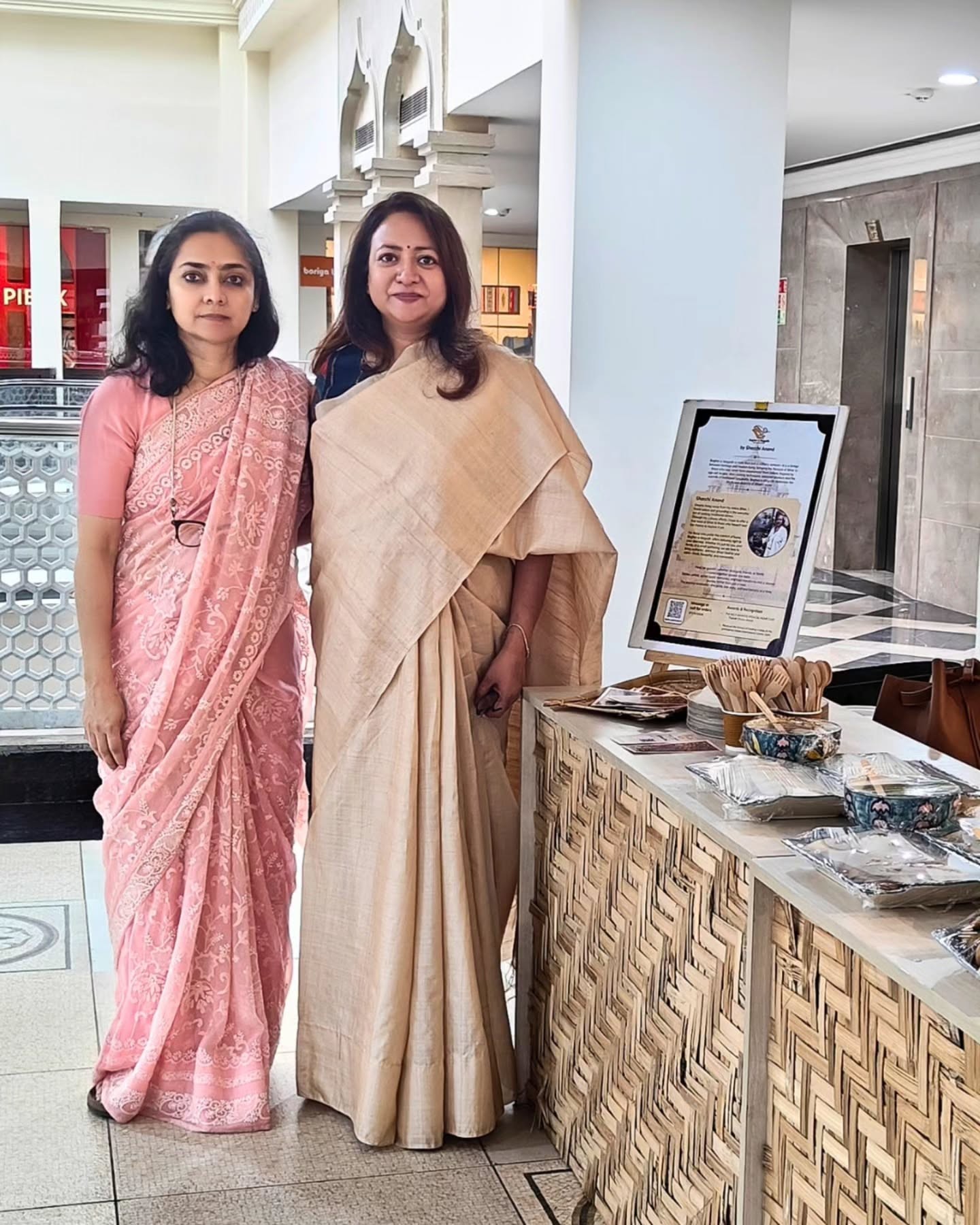 Cultural masterclass at the handloom pavilion